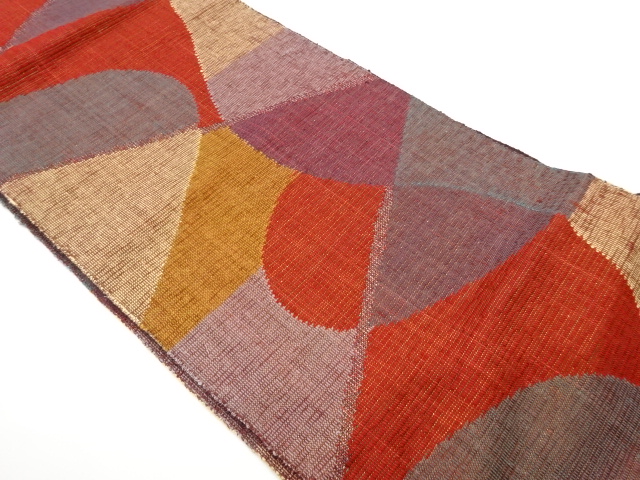 JAPANESE NAGOYA OBI / TSUMUGI / WOVEN ABSTRACT